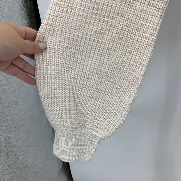 Lulus Always Adoring Sweater Womens S Ivory Space Dye Balloon Sleeve Pullover - Picture 4 of 14